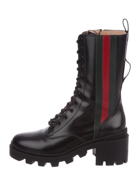 gucci boots back zipper|high top Gucci boots.